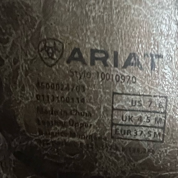 Ariat Women's Magnolia Western Cowboy Boot size 7 - Picture 2 of 10